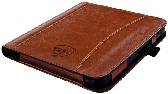 Hoesje Geschikt voor Kobo Libra Colour Sleepcover Luxe Hoes Cognac Bruin - ereader hoesje - cover van Hoesje  — afbeelding 4
