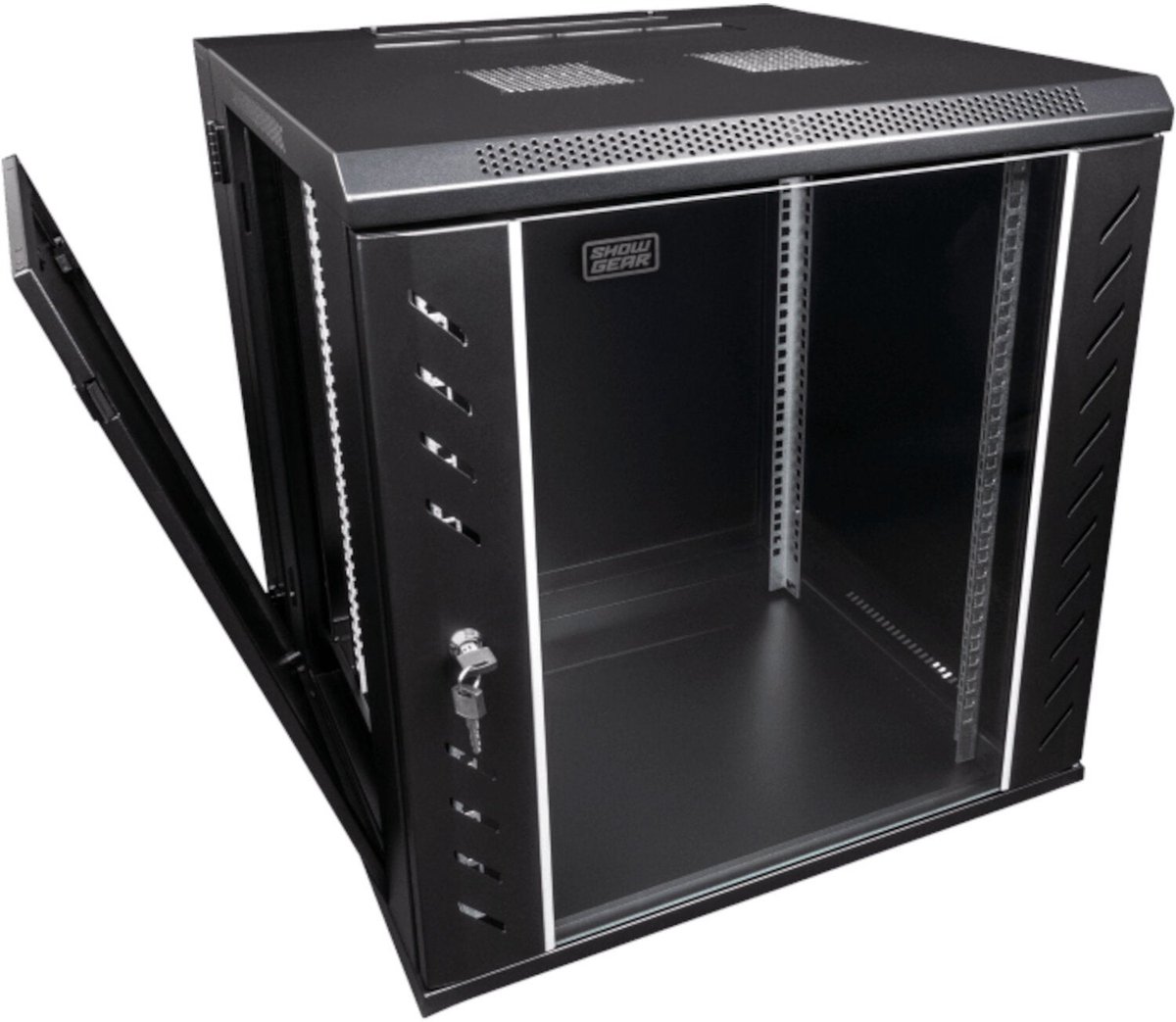 Showgear RCA-WMH-12 12 U Netwerkkast met glazen deur