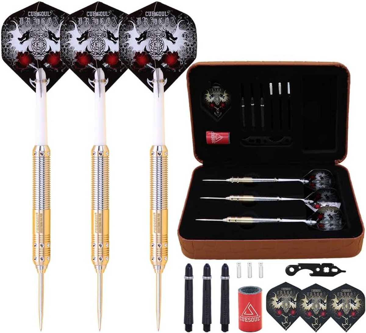 Professionele Stalen Dartpijlen Set (23g/25g) met Luxe Opberghoes