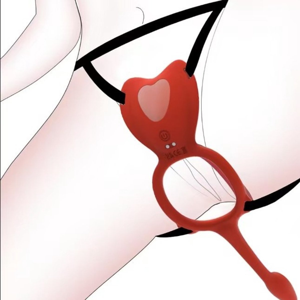 Daity Vibrerende Slip voor Koppels – 2-in-1 Clitorisstimulator met Afstandsbediening, Draagbaar Seksspeeltje met Buttplug & Cockring