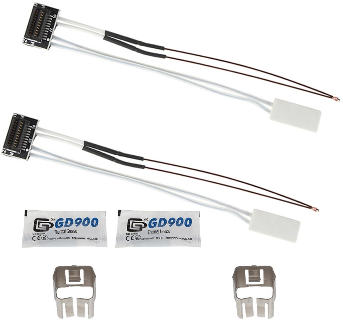 2 stuks Keramische Verwarmer en Thermistor Set voor 3D-printer Hotend Onderdelen