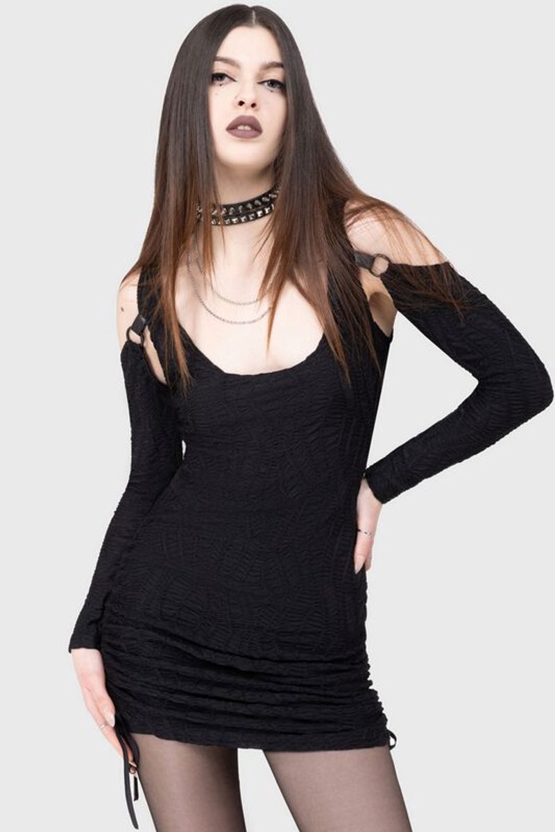 KILLSTAR Dusk Nomad Dames Mini-jurk - zwart - XL