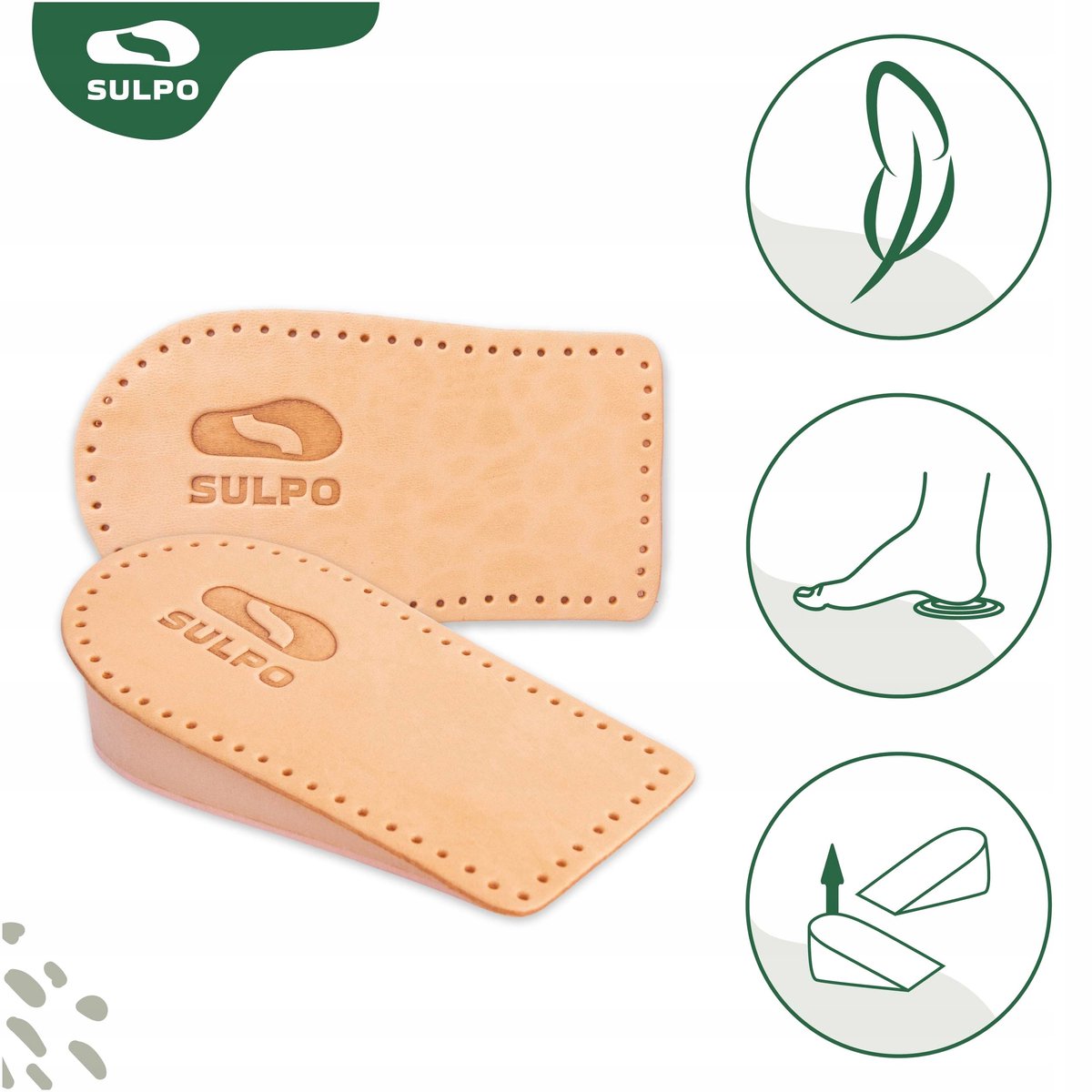 Klei Verhogende Hakverhoegers 25mm - Maat 41-43