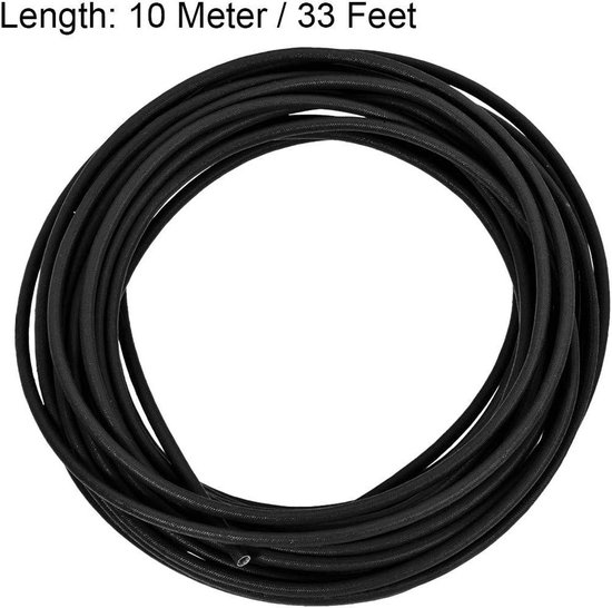 PVC isolatiekous 6mm - Zwart - 50 meter gerold PVC isolatiekous 6mm - Zwart - 50 meter gerold