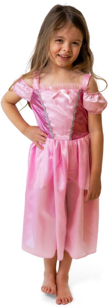 Jurk Pink Princess Meisjes - 6-8 jaar / 116-128cm