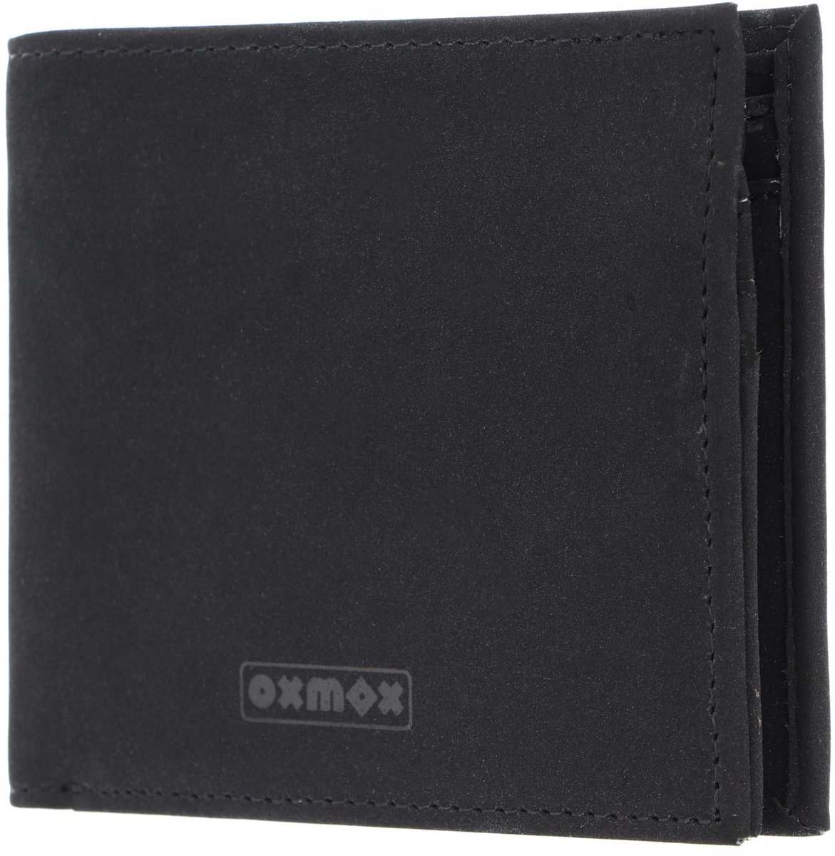 oxmox portemonnee New Cryptan Querscheinbörse Pure Print Black Black zwart