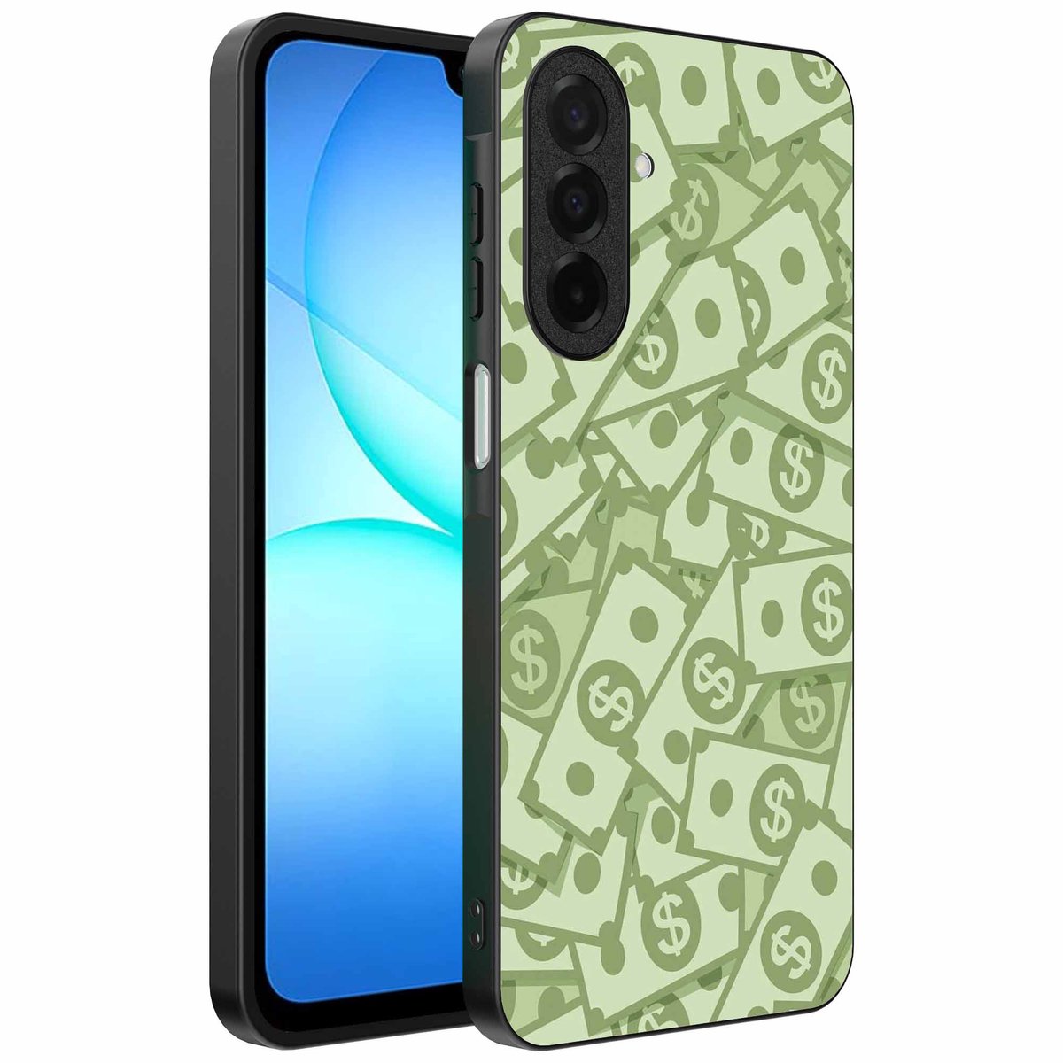 Geschikt voor Samsung Galaxy A17 Telefoonhoesje met Geld Opdruk - TPU Backcover Case With Money Design - Smartphonica geschikt voor Samsung Galaxy A17
