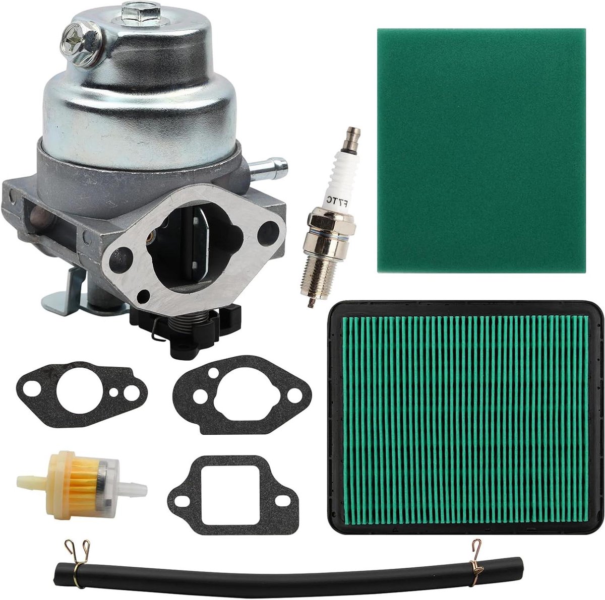 CSGoods - Carburateur voor Grasmaaier en Motor, Accessoires Set met Pakkingen Luchtfilter Bougie