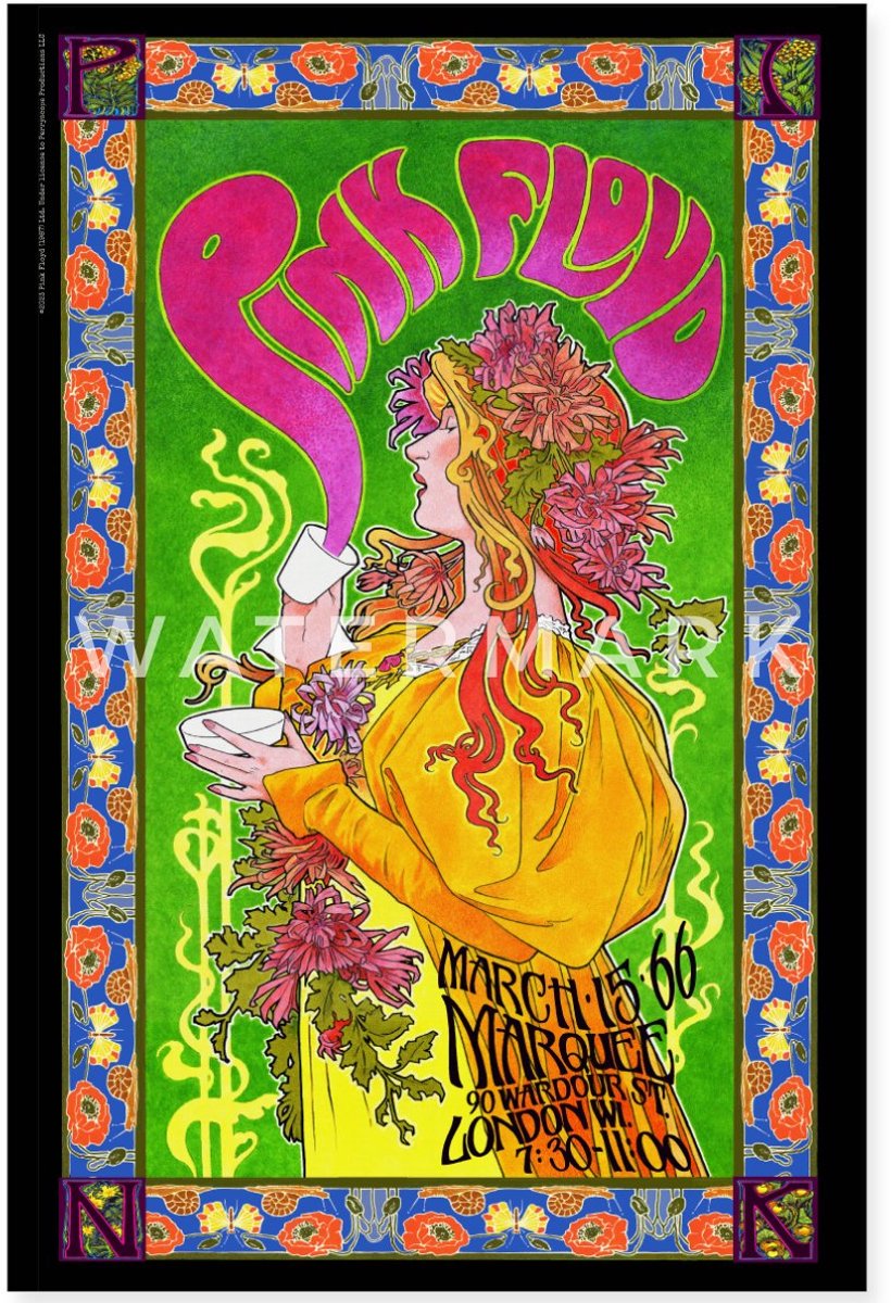 Pink Floyd Concert In Londen Poster 40x60 cm