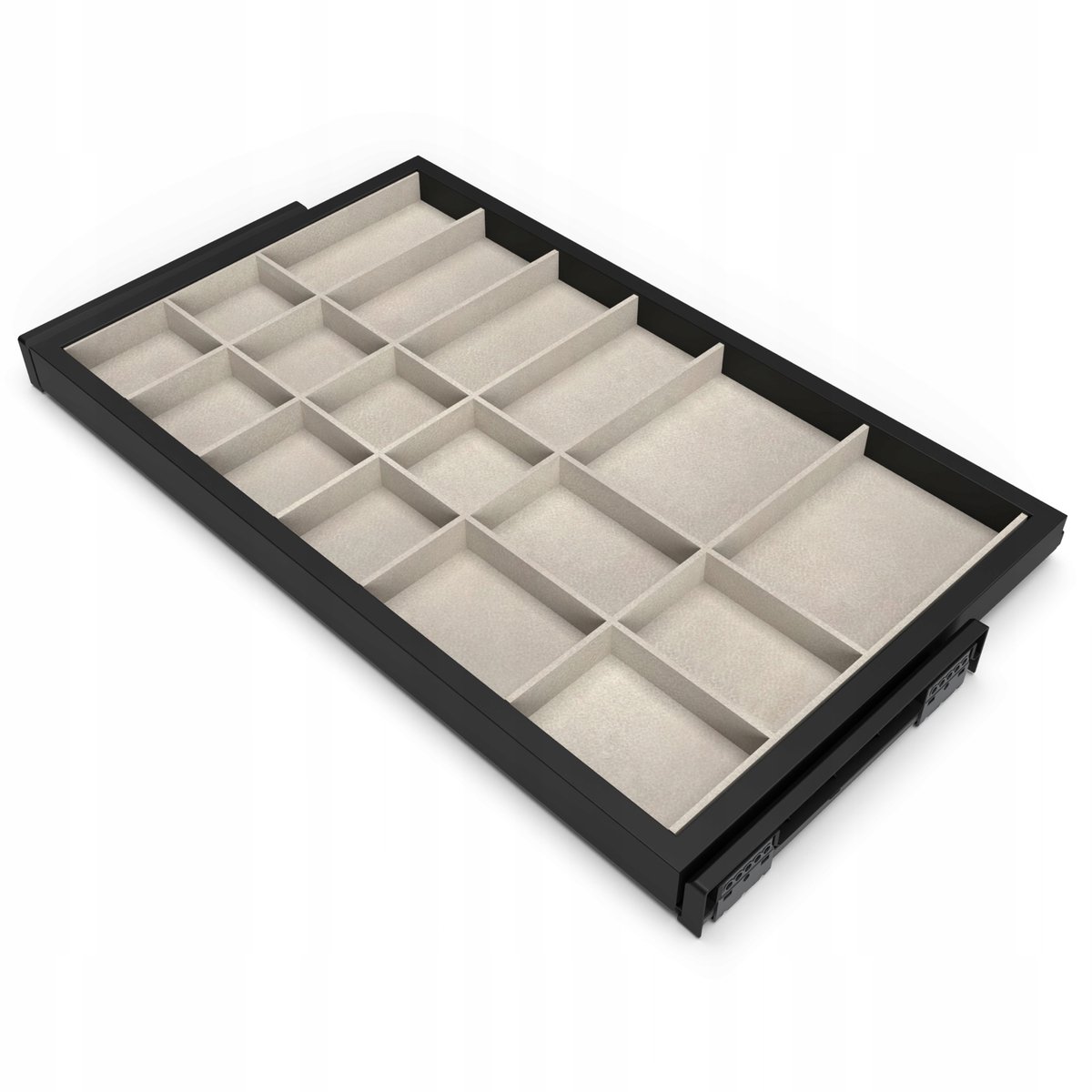 Emuca HACK Oplaadorganizer voor Kasten - Zwart (800mm)
