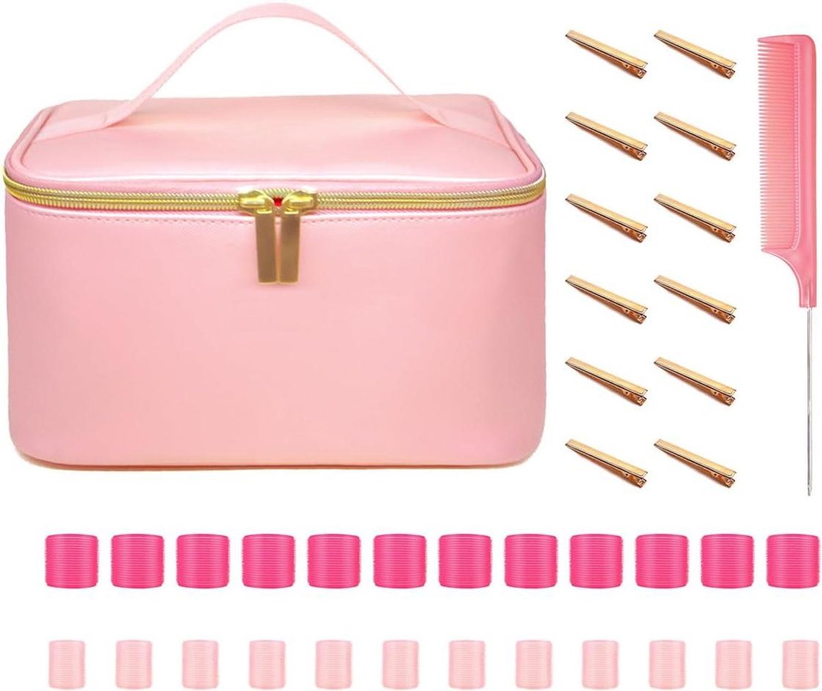 CSGoods - Professionele haarrollersset voor langdurige krullen - Warmteloze haarkrulspelden - Eenvoudig te gebruiken haarstylingtoolkit