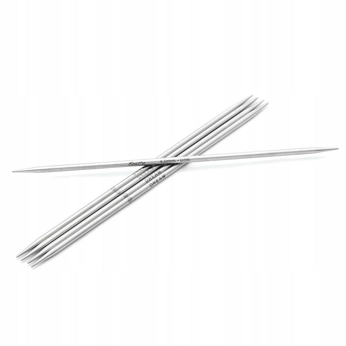 KnitPro Metalen Sokkenbreinaalden 20cm - 6.00mm