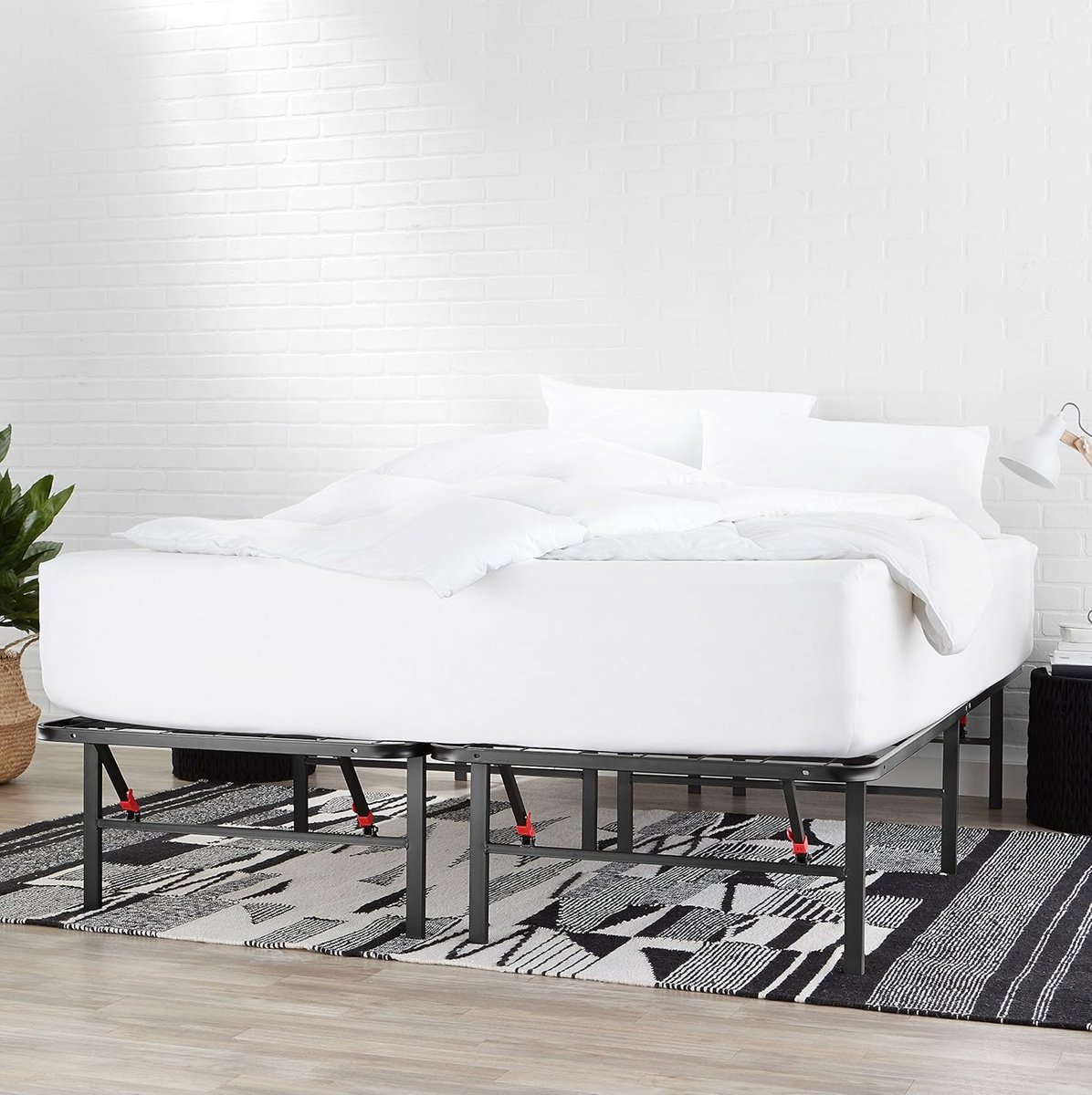 Opvouwbaar Stalen Bedframe 90x200 cm - 90x200 cm - 90x200 cm – Modern Platformbed - Medahomestore