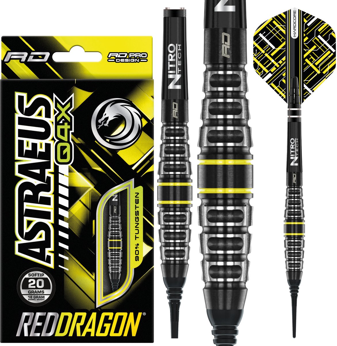 Red Dragon Astraeus Q4X Torpedo 90% - Soft Tip Darts