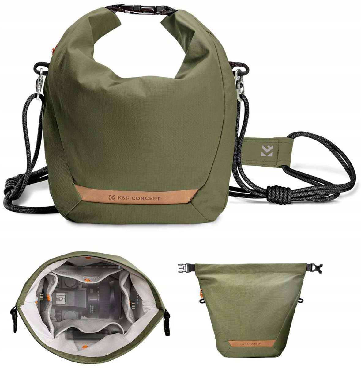 K&F 5L Sling Tas voor Camera, Telefoon - Waterdicht, Urban Stijl