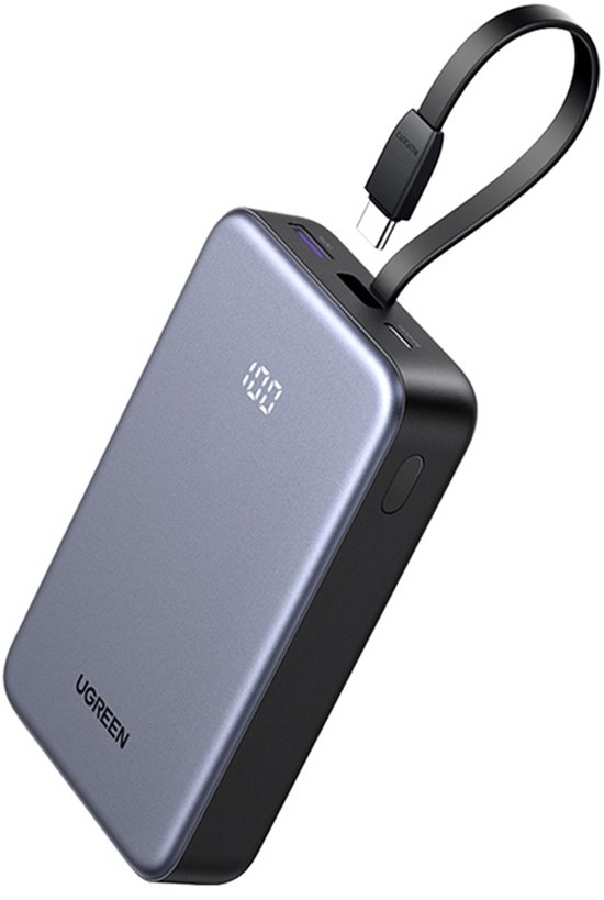 UGREEN Powerbank 20.000mAh USB-C 22.5W Grijs - UGREEN - €29,95