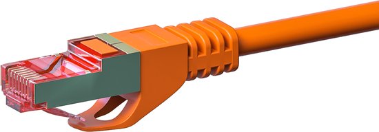 Danicom CAT6 S/FTP (PIMF) patchkabel - 15 meter oranje - netwerkkabel - internetkabel - UTP kabel - RJ45 - 1000 mbit/s