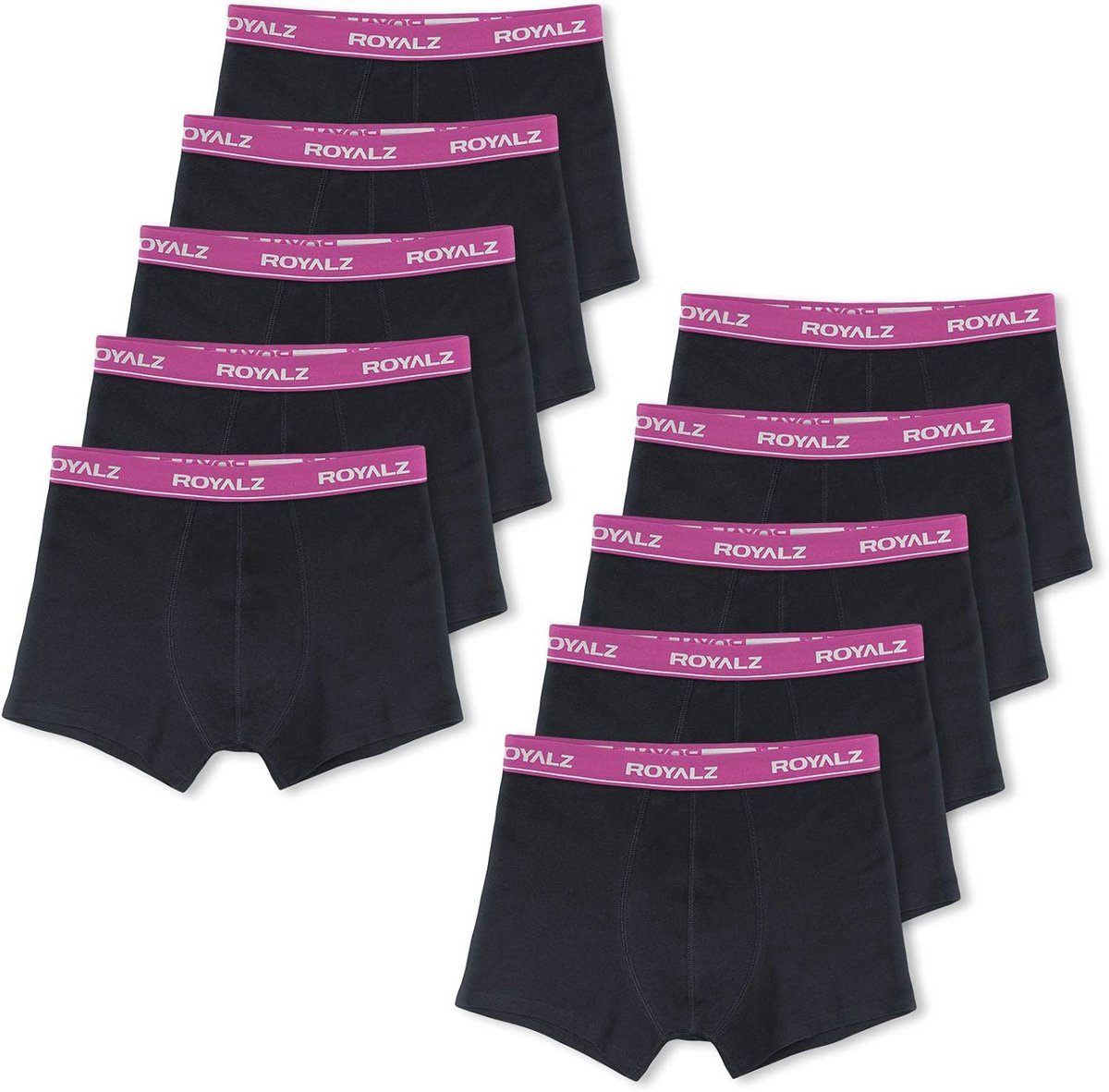Set van 10 klassieke boxershorts voor heren - Comfortabele sport en vrije tijd