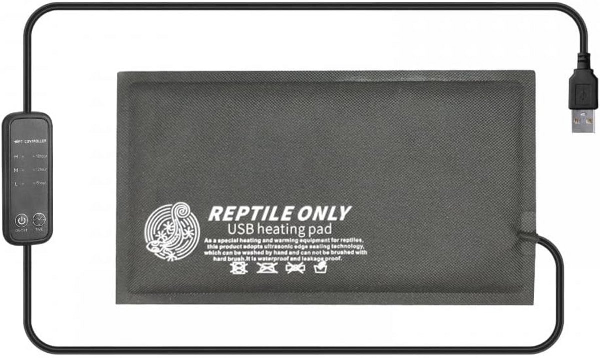 Verwarmingsmat voor Reptielen en Amfibieën - 5V USB Warmtemat voor Terrarium