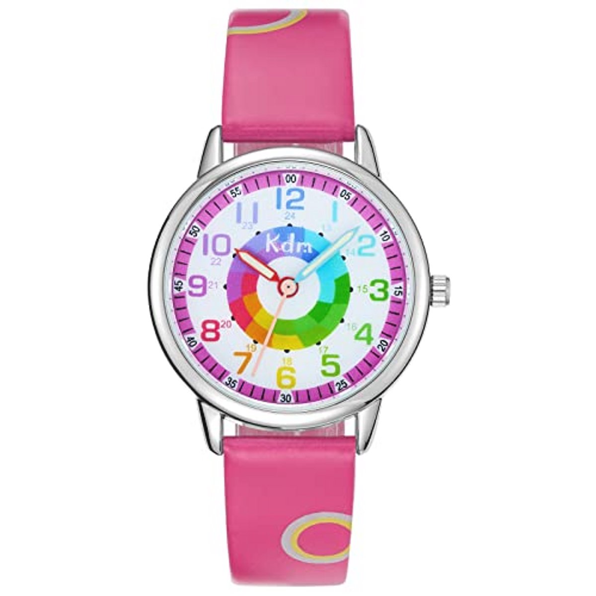 Waterdicht analoog kinderhorloge voor meisjes en jongens - leer met comfortabele band