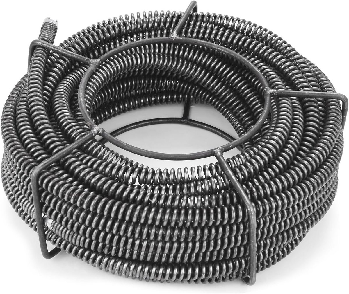 Flexibele Pijpreinigingsspiraal - 8 m, Ø 16 mm voor Buisdiameters 30-100 mm