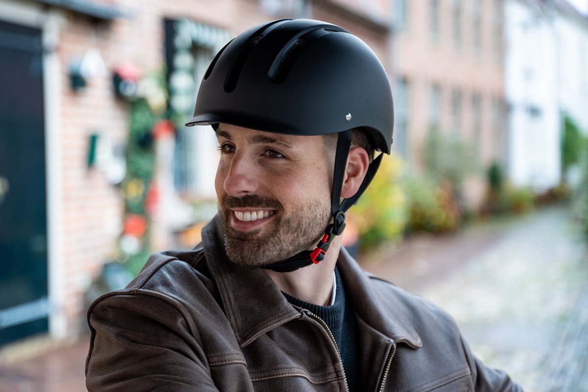 VINZ Vélo Fietshelm - EN1078 Goedgekeurd - Ebike / Elektrische Fiets Helm - Maat 54-61cm - Mat Zwart – foto 7