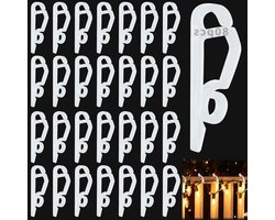 E-Ambar - Kerstlichtclips voor dakgoot - 80 stuks - Haken voor lichtkettingen - Mini dakgoot houders - Kerstminihaken