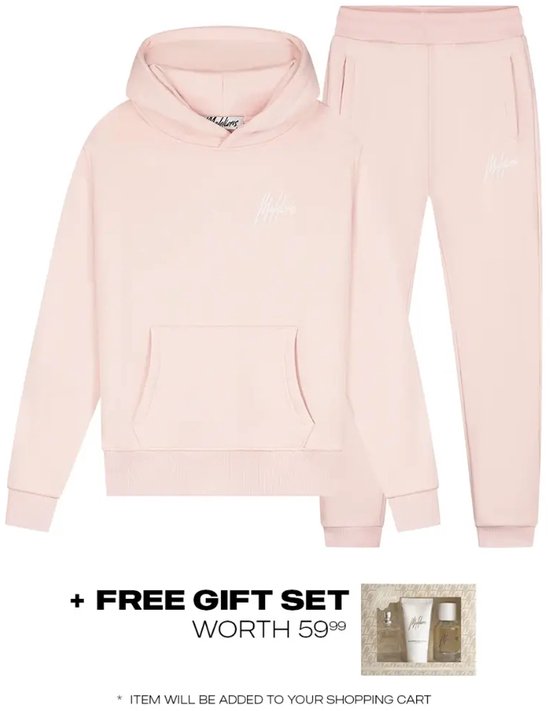 Malelions signature tracksuit in de kleur roze.