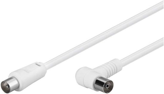 Hama Antennekabel coax stekker - coax fem, metaal, goud, 10,0 m, 120 dB