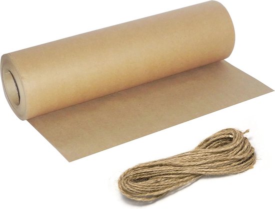 NAMYEUT 2 rollen 38 cm x 30 m bruin kraftpapier, 80 g/m²