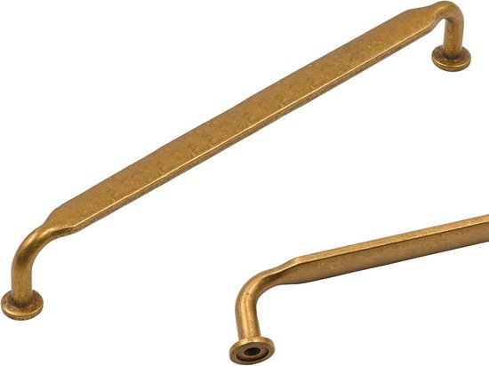 Antieke messing kastgrepen 192 mm - Vintage meubelgrepen voor