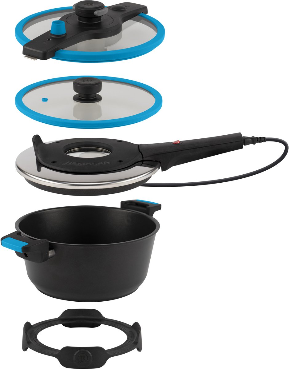 All-in-One Elektrische Multicooker Pan - Remoska T41/46 Tria Blue® PFAS-vrij