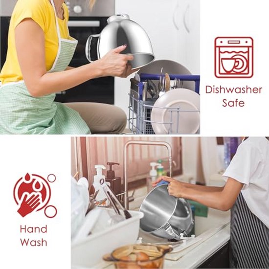 Mengkom Roestvrij staal voor 4,5QT en 5QT Standmixers van KitchenAid — afbeelding 4