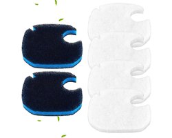 E-Ambar - Set van 6 externe filters voor aquarium, geschikt voor Canisterfilters, inclusief accessoires voor AMOSIJOY en Coospider-Repta 172/225/265GPHaquariumfilter.