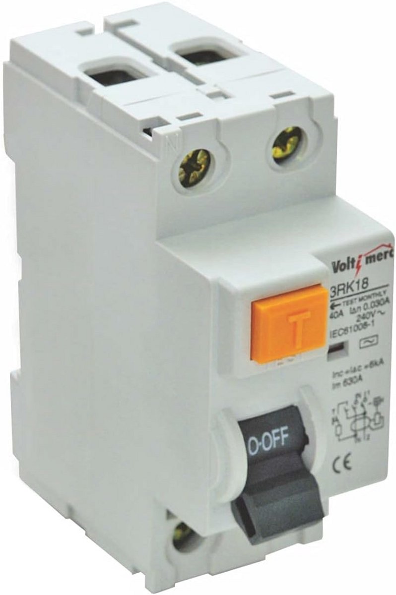 Differentiële schakelaar 2P 40A 300mA voor veilig elektrisch gebruik