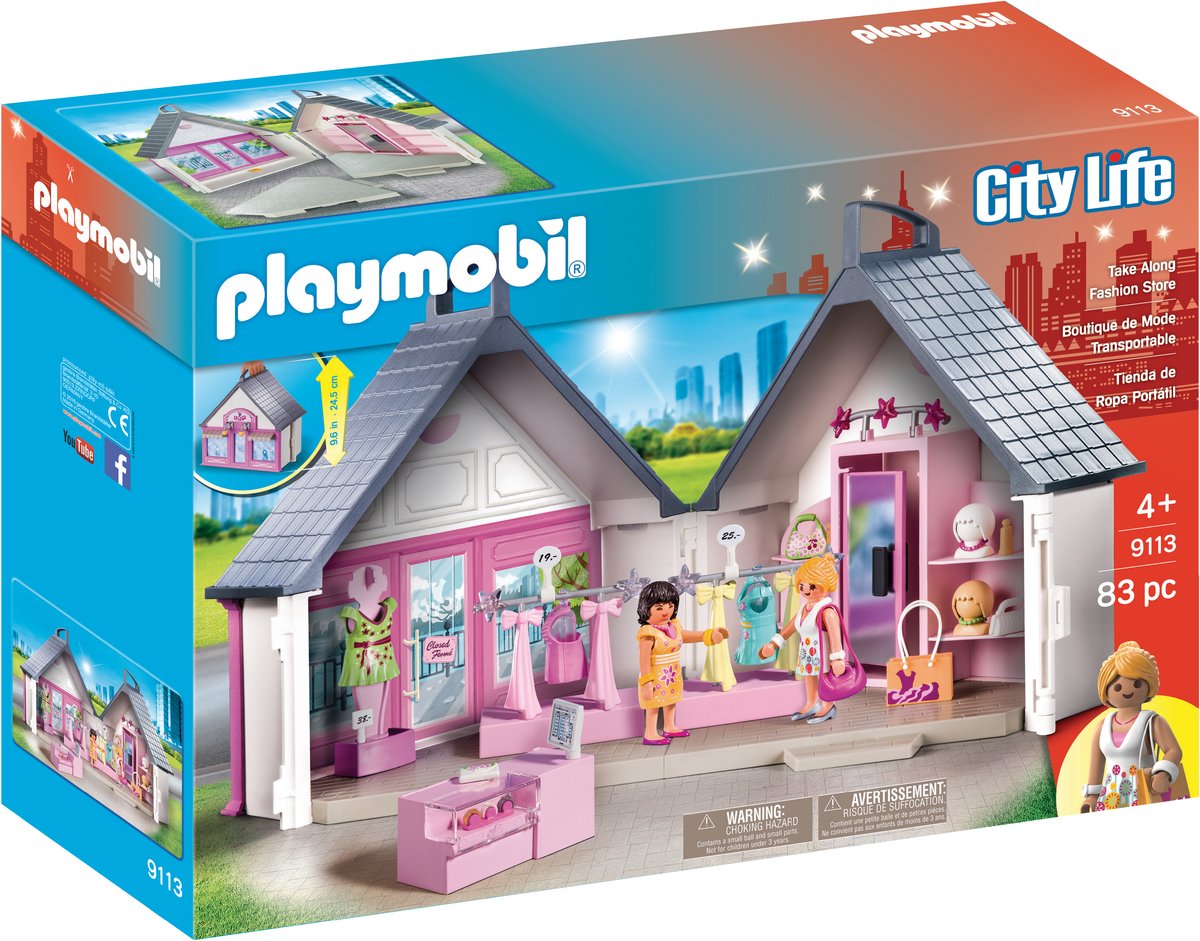 PLAYMOBIL City Life Modeboutique Kledingwinkel - 9113