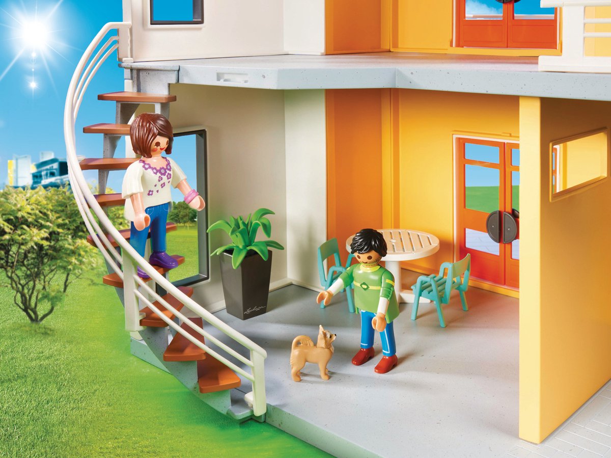 PLAYMOBIL City Life Modern Woonhuis - 9266 — afbeelding 22