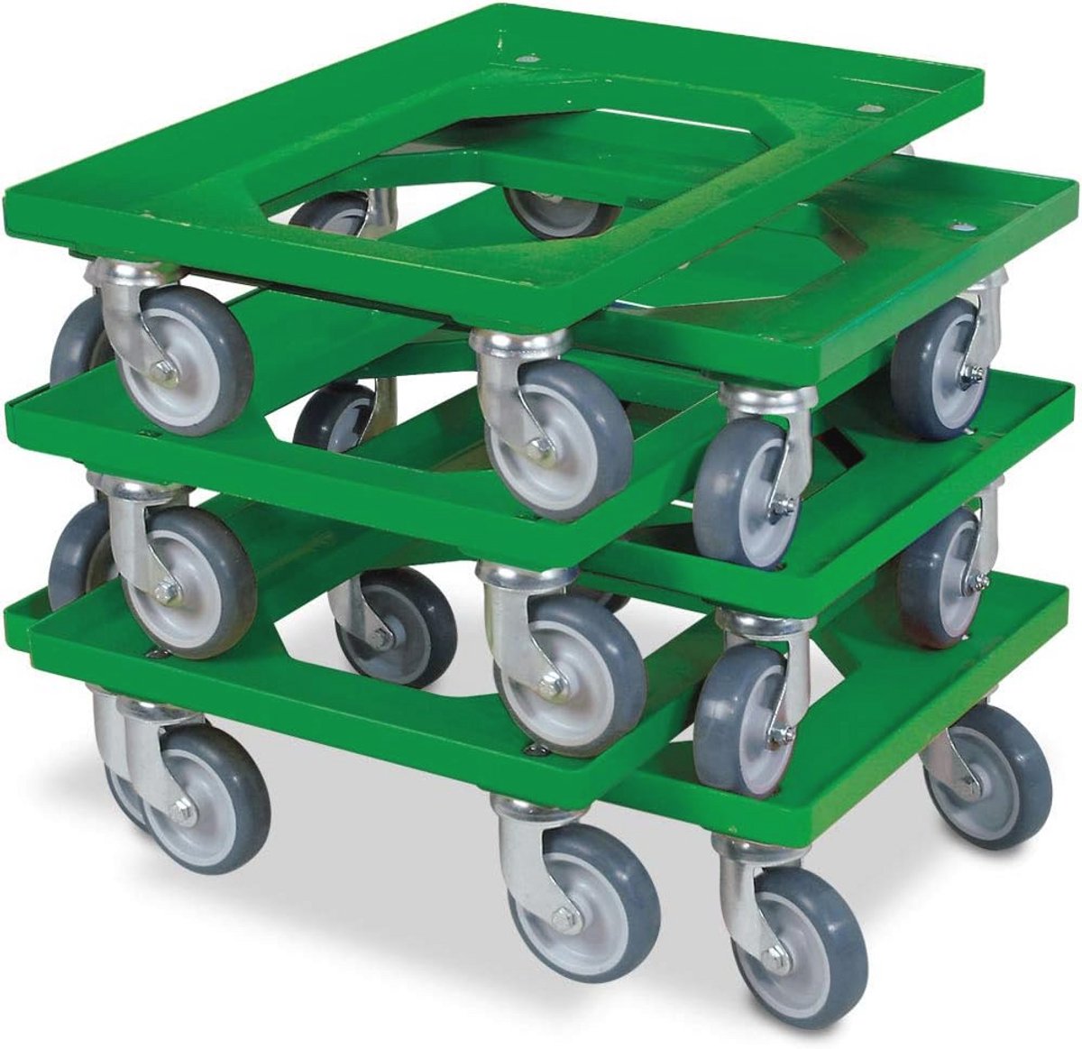 Logistieke transportroller voor kratten 600x400 mm met 250 kg draagkracht