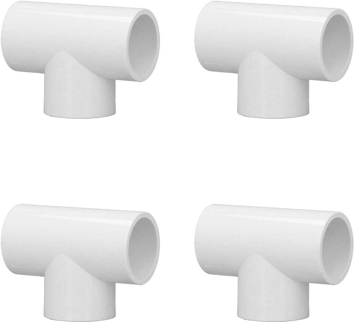 PVC Pipe Verbindingen - Pipe Screw Connector - 12 Stukken - Wit - Drie-Weg Pipe Screw Aansluiting - 20 mm - 25 mm - 32 mm - Caps voor Installatie - Waterbuis - Waterdistributie - Sanitair Accessoires