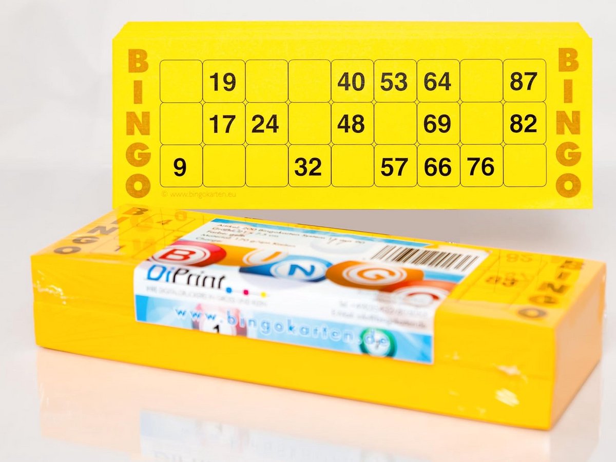 200 Grote Bingokaarten voor Senioren - 15 Verschillende Kaarten met 90 Cijfers