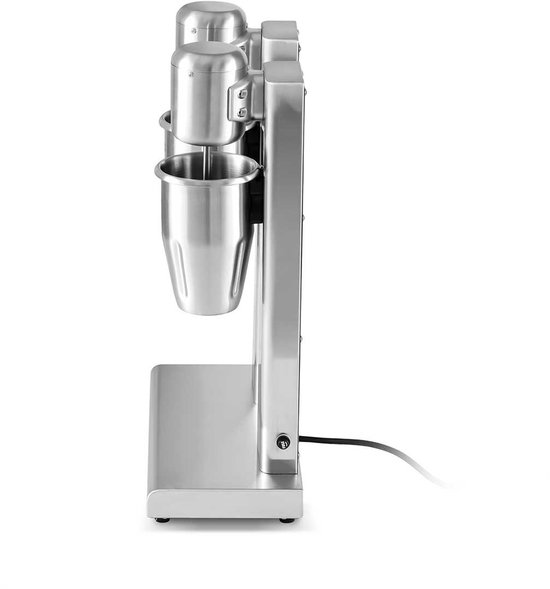 HCB® - Professionele Horeca Milkshakemixer - dubbel - 2 x 750 ml - RVS / INOX Milkshakemaker - 35x17x52 cm (BxDxH) - 6 kg - 1361 van HCB — afbeelding 5