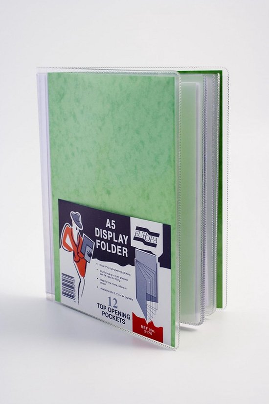 Premium PVC display map voor A5 documenten, 12 compartimenten, 300 ...