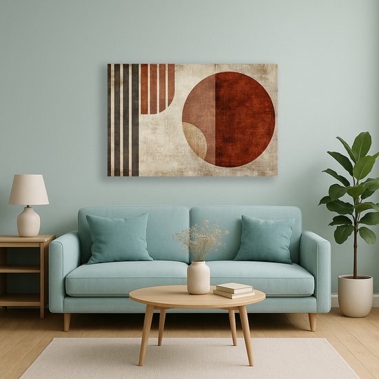 Cirkel wanddecoratie – acrylglas – wandkunst plexiglas – 75x50 cm