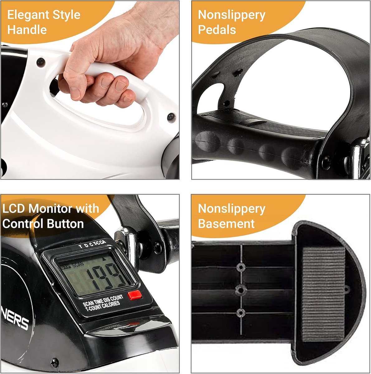 MELVRA Stoelfiets Mini Hometrainer voor Thuisgebruik - afbeelding 2