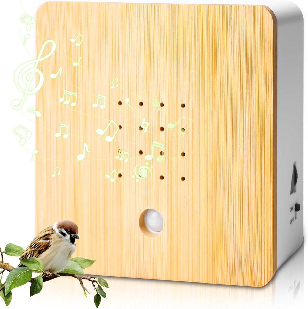 Bewegingsmelder met Natuurgeluiden: Ontspannende Vogelzang Soundbox