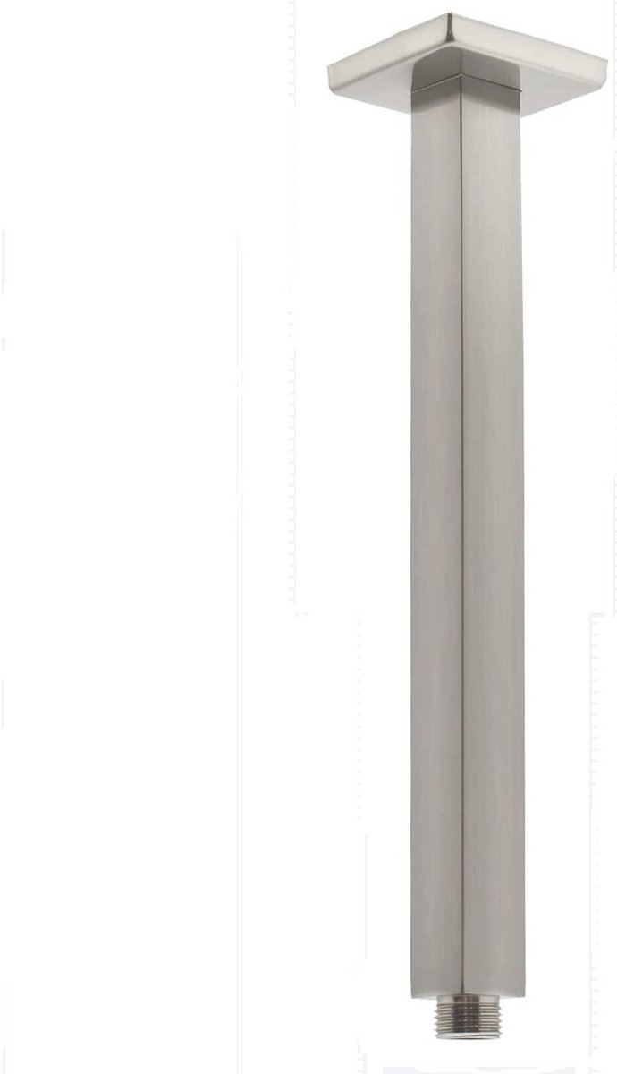 Verlengbuis douchearm met flens 60 cm - Rechte douchearm voor regendouche of hoog plafond