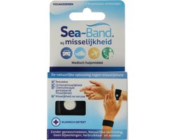 Sea Band Polsband Volwassenen Zwart (1 Paar)