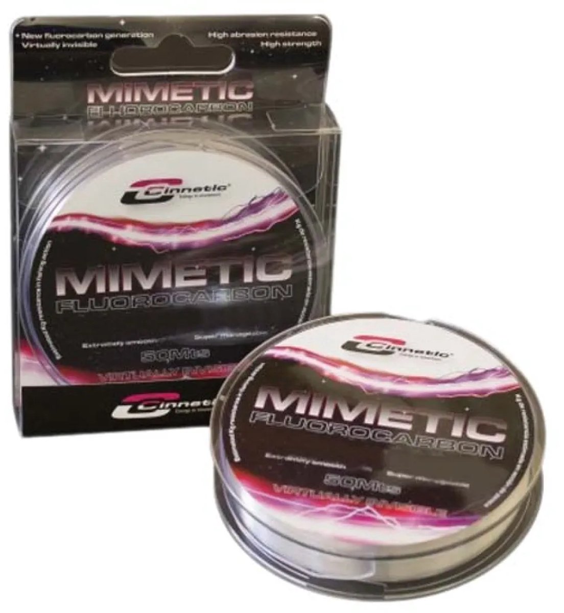 Cinnetic Mimetic Flurocarbon 50 M Transparant 0.220 mm