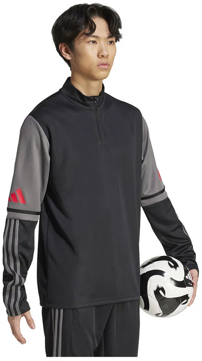 Adidas Squadra 25 Training Sweatshirt Met Halve Rits Zwart M / Regular Man