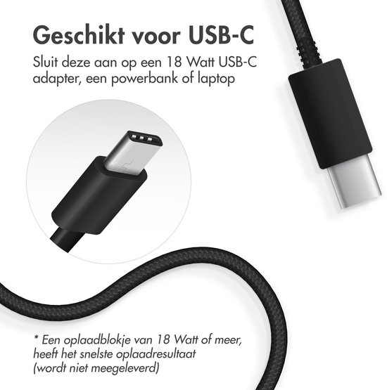 Chargeur MagSafe sans fil Accezz - Chargeur rapide 15 Watt - Comprend un câble USB C vers Magsafe - Chargeur Fast sans fil adapté pour iPhone 12/13/14/15/16 - Chargement sans fil - Zwart / Zwart